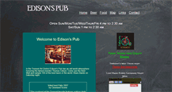 Desktop Screenshot of edisonspub.com